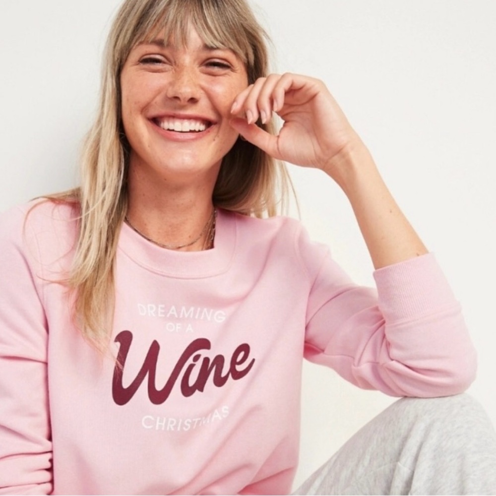 “Dreaming of a Wine Christmas” Crewneck Sweatshirt